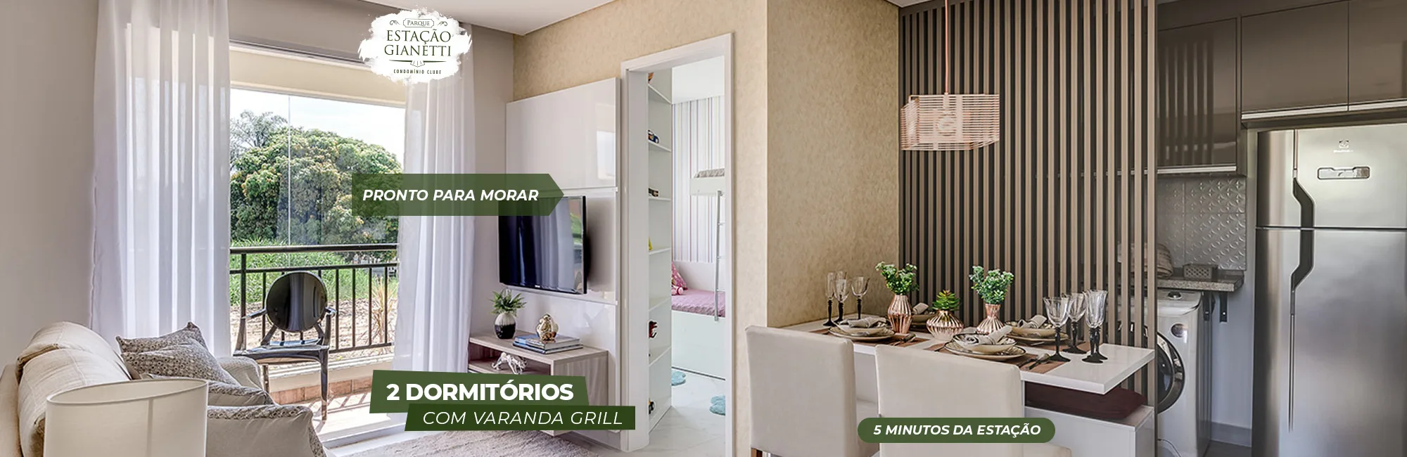 Parque Estação Gianetti – pronto para morar, 2 dormitórios com varanda grill